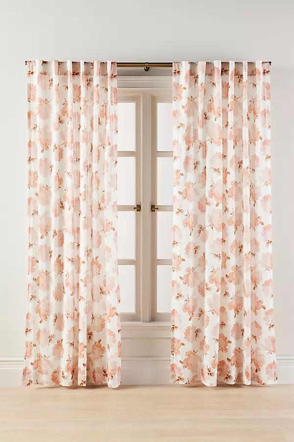Cassandra Floral Sheer Printed Curtain - Image 0