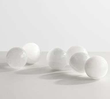 Decorative Selenite Crystal Balls, White, 3"W each - Image 2
