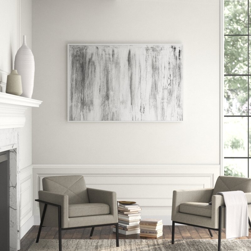 JBass Grand Gallery Collection Gray Mist - Graphic Art on Canvas - Image 0