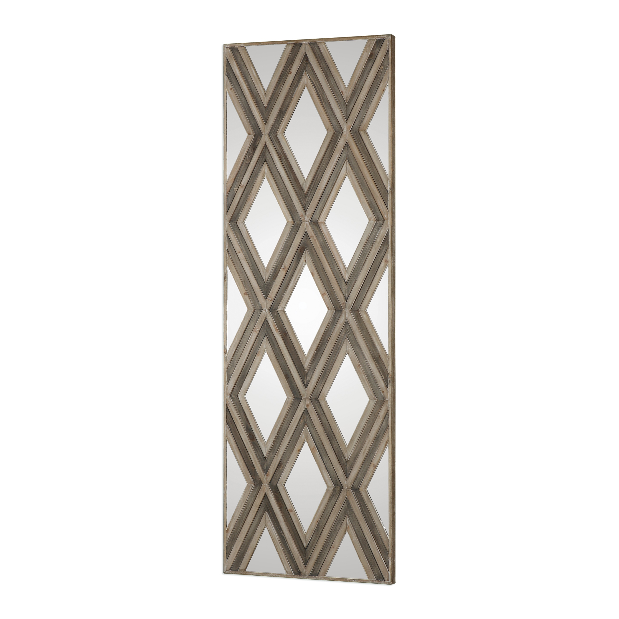 Tahira Geometric Argyle Pattern Wall Mirror - Image 3