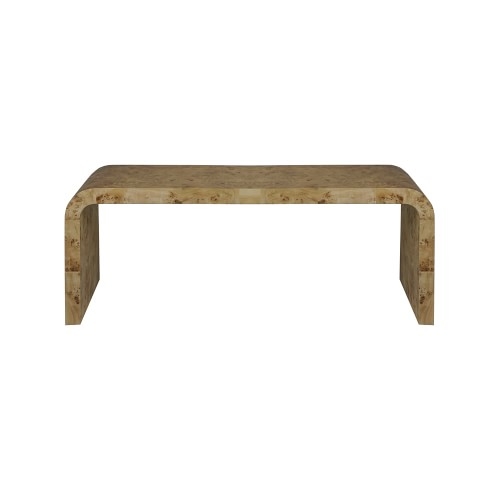 Holland Coffee Table, Rectangular, Wood, Dark Burled Wood - Image 0