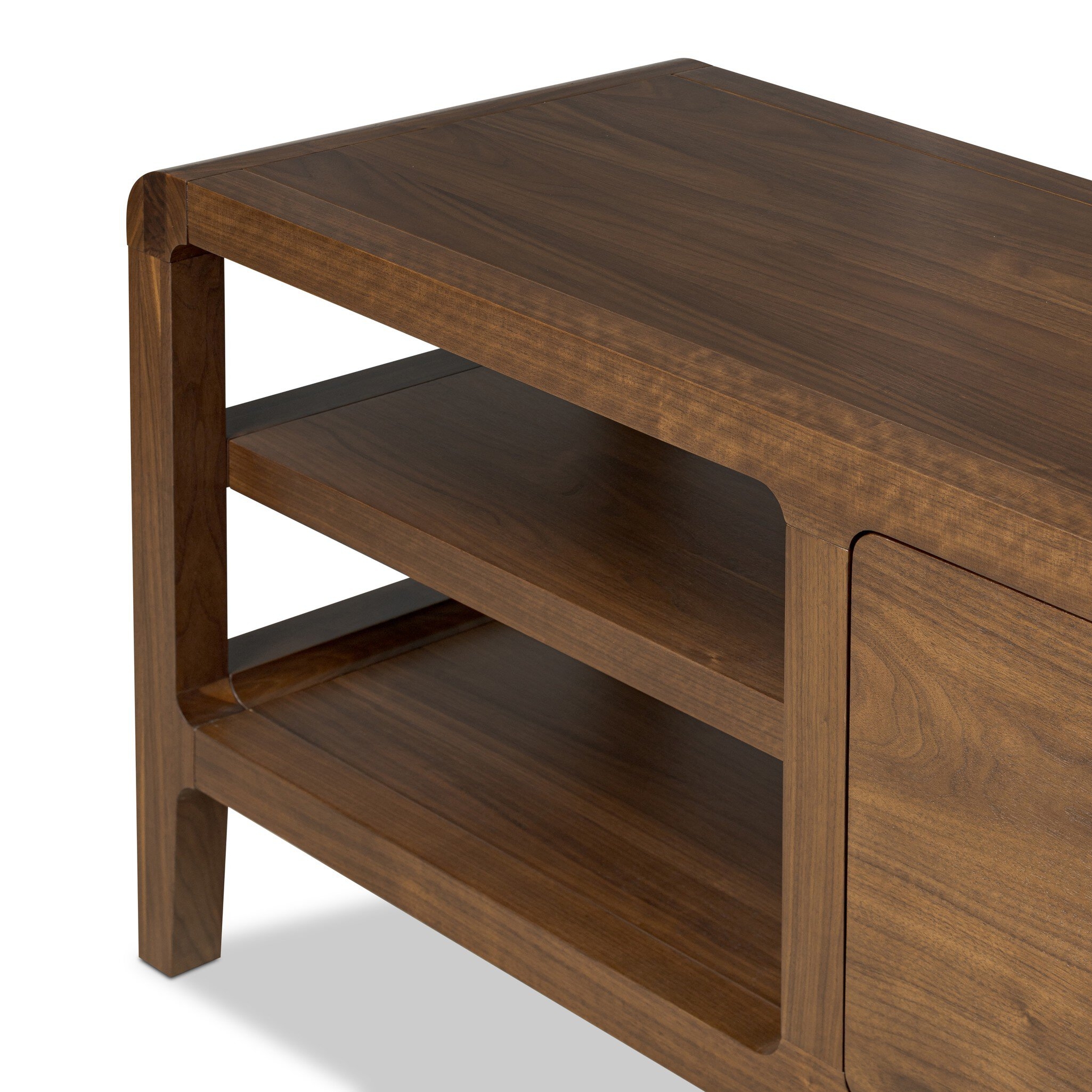 Hawkes Media Console - Dark Walnut Solid - Image 6