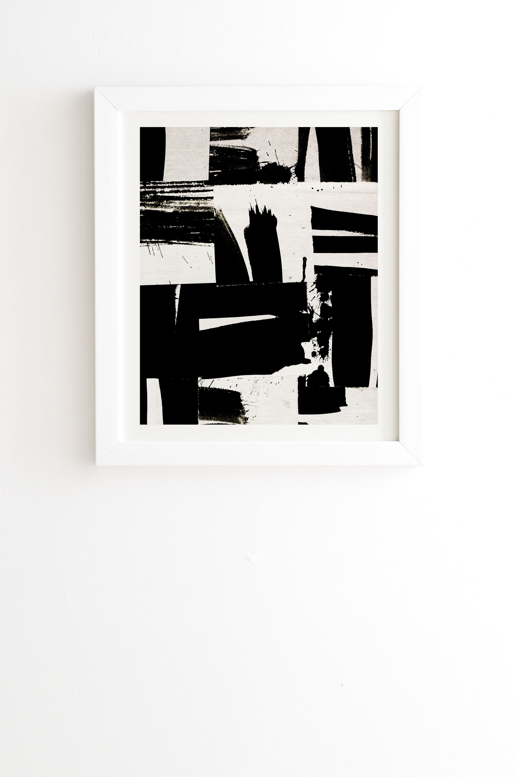 Wabi Sabi 1602 by Iris Lehnhardt - Framed Wall Art Basic White 30" x 30" - Image 1