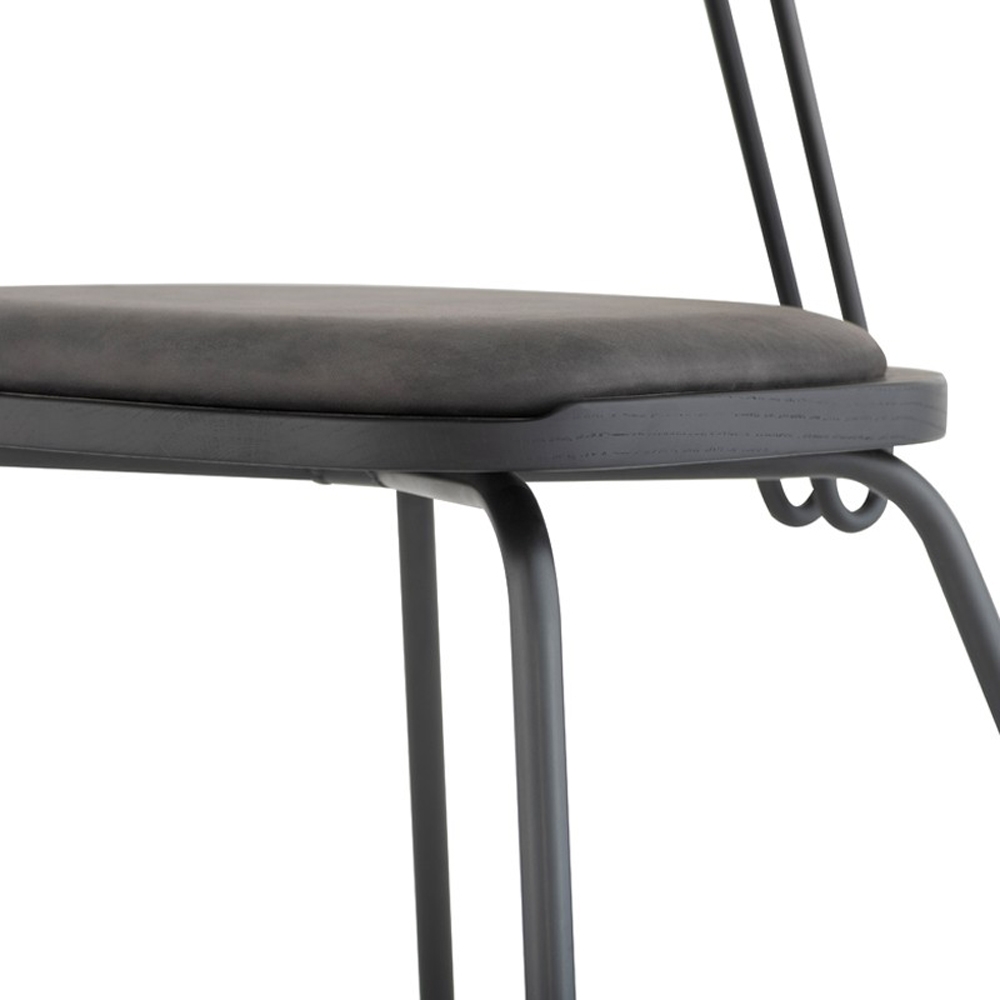 Payton Dining Chair, Black - Image 3