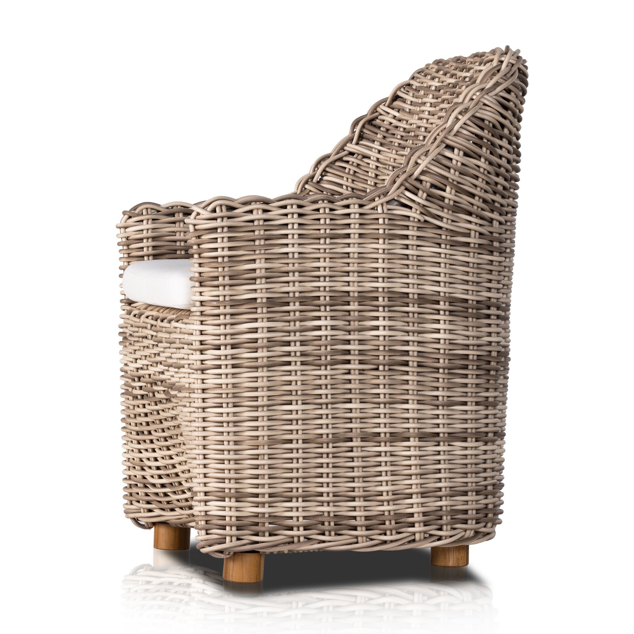Messina Outdoor Dining Armchair - Venao Ivory - Image 2