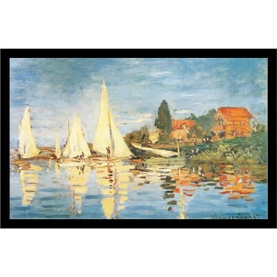 Regata Ad Argenteuil by Claude Monet - Picture Frame Painting Print on Paper - Image 0