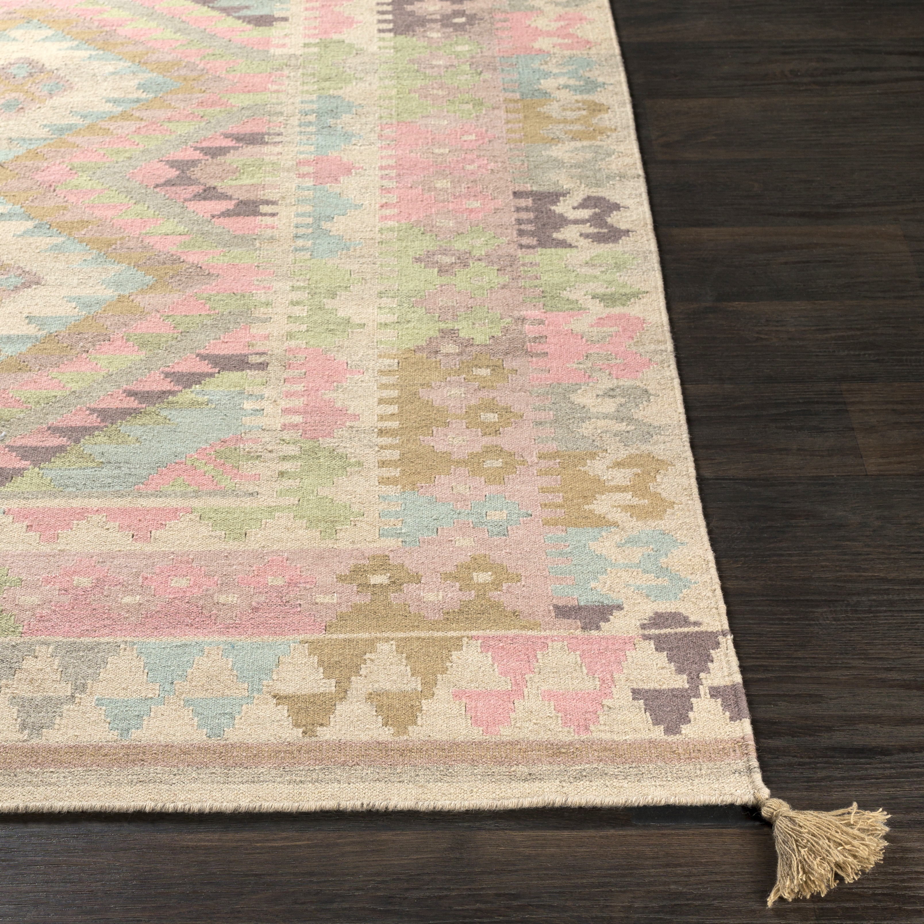 Adia Pink Indoor 2' x 3' Handmade Rug - Image 2