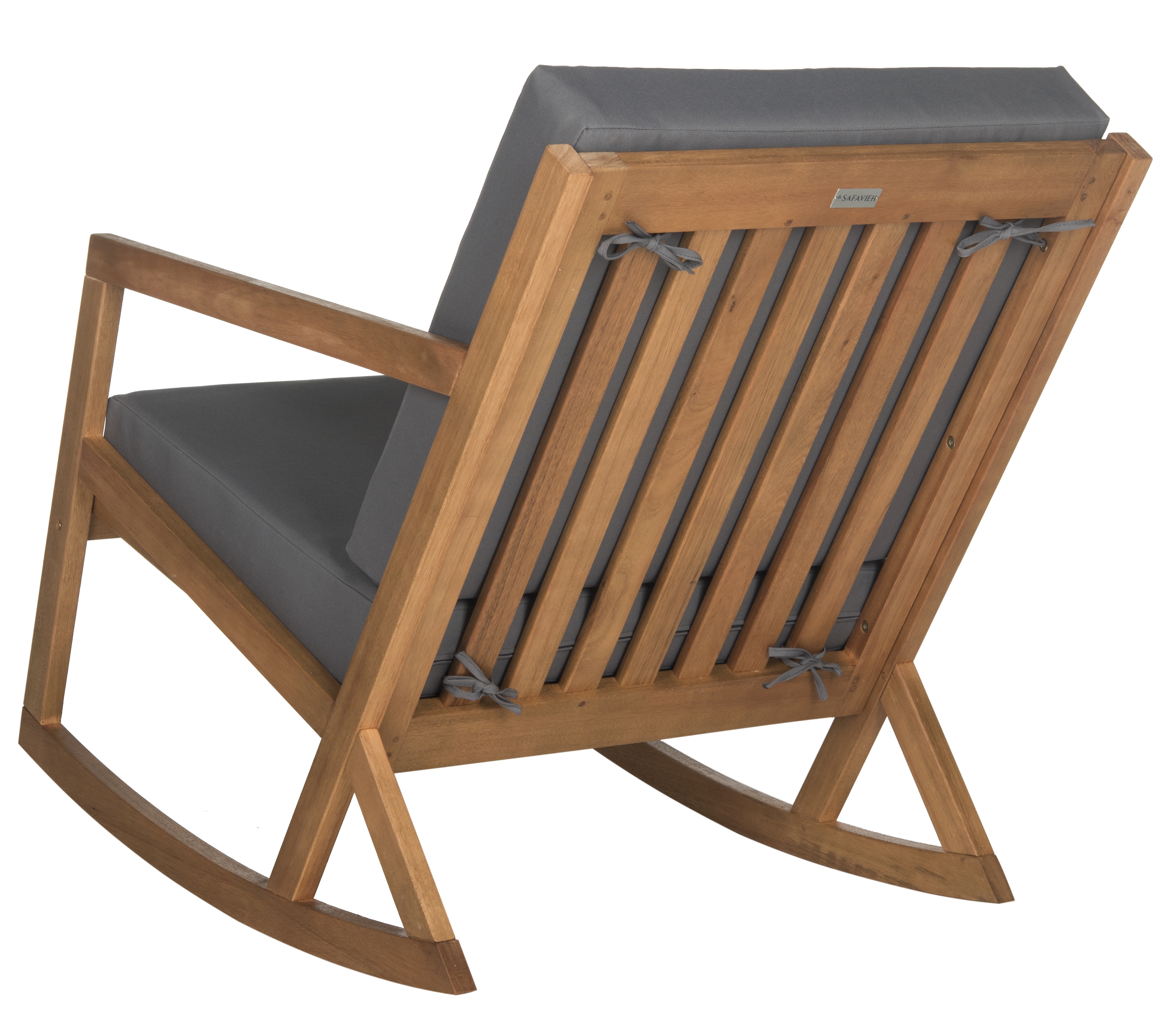 Vernon Rocking Chair - Natural/Grey - Safavieh - Image 2