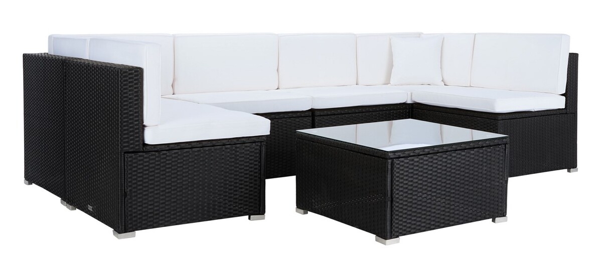 Diona Living Set - Black/Beige - Safavieh - Image 6