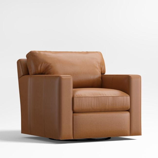 Axis Classic 37" Leather Swivel Chair - Image 0