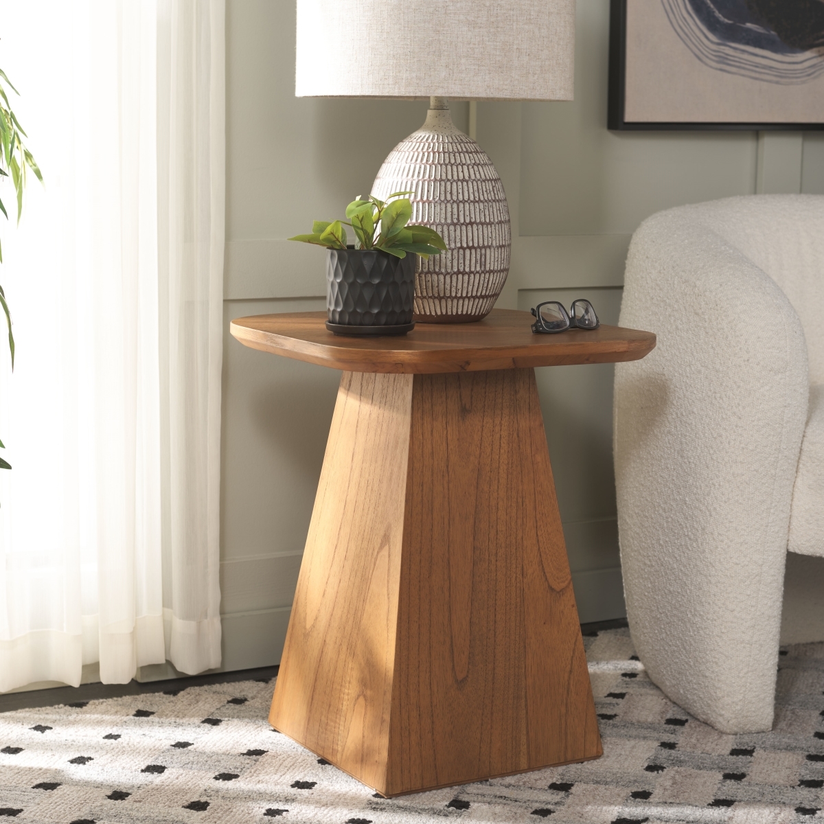 Jean Accent Table - Brown - Safavieh - Image 1
