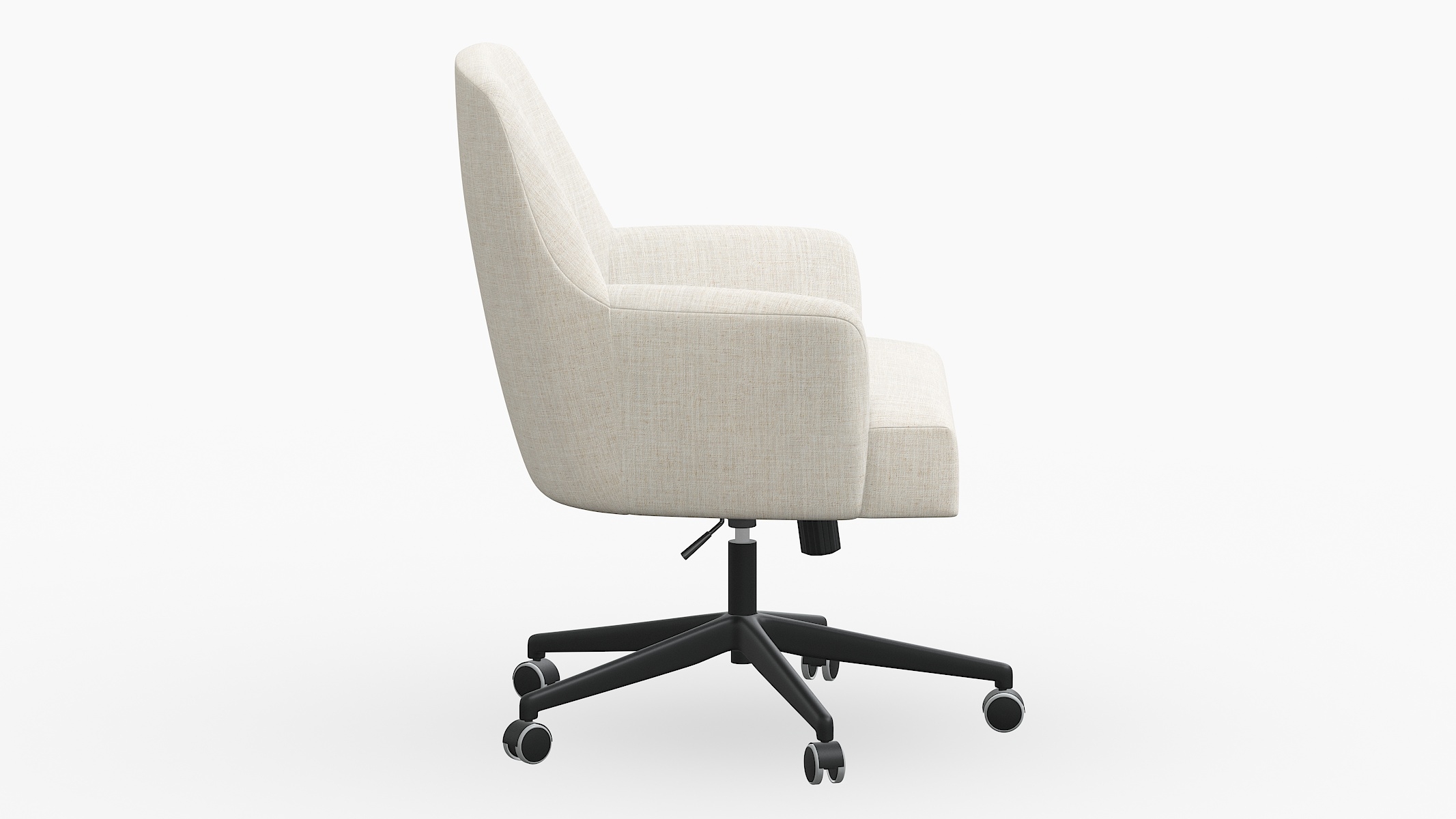 Modern Task Chair, Talc Linen - Image 2