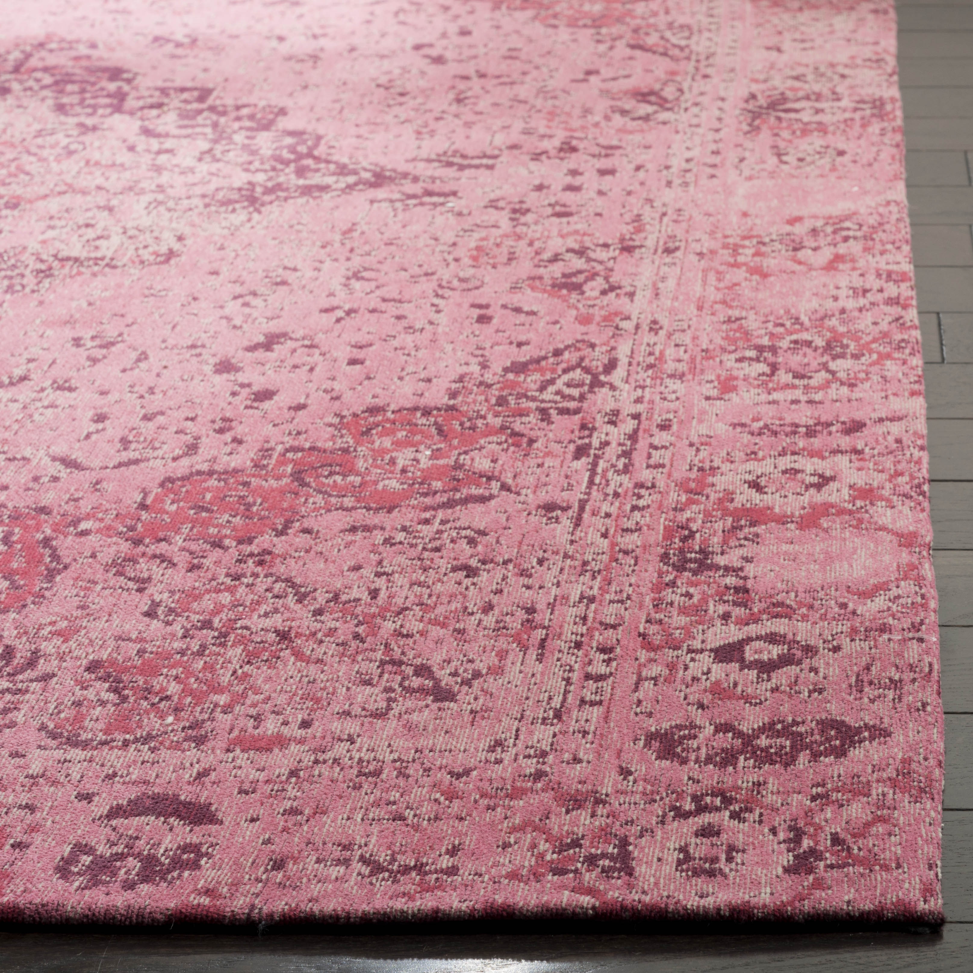 Arlo Home Woven Area Rug, CLV110R, Fuchisa,  6' X 9' - Image 2