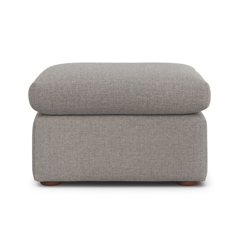 Marina 28.5" Ottoman - Hestia Gray - Image 1