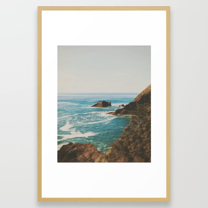 Oregon Coast Framed Art Print by Leah Flores - Conservation Natural - LARGE (Gallery)-26x38 - Image 0