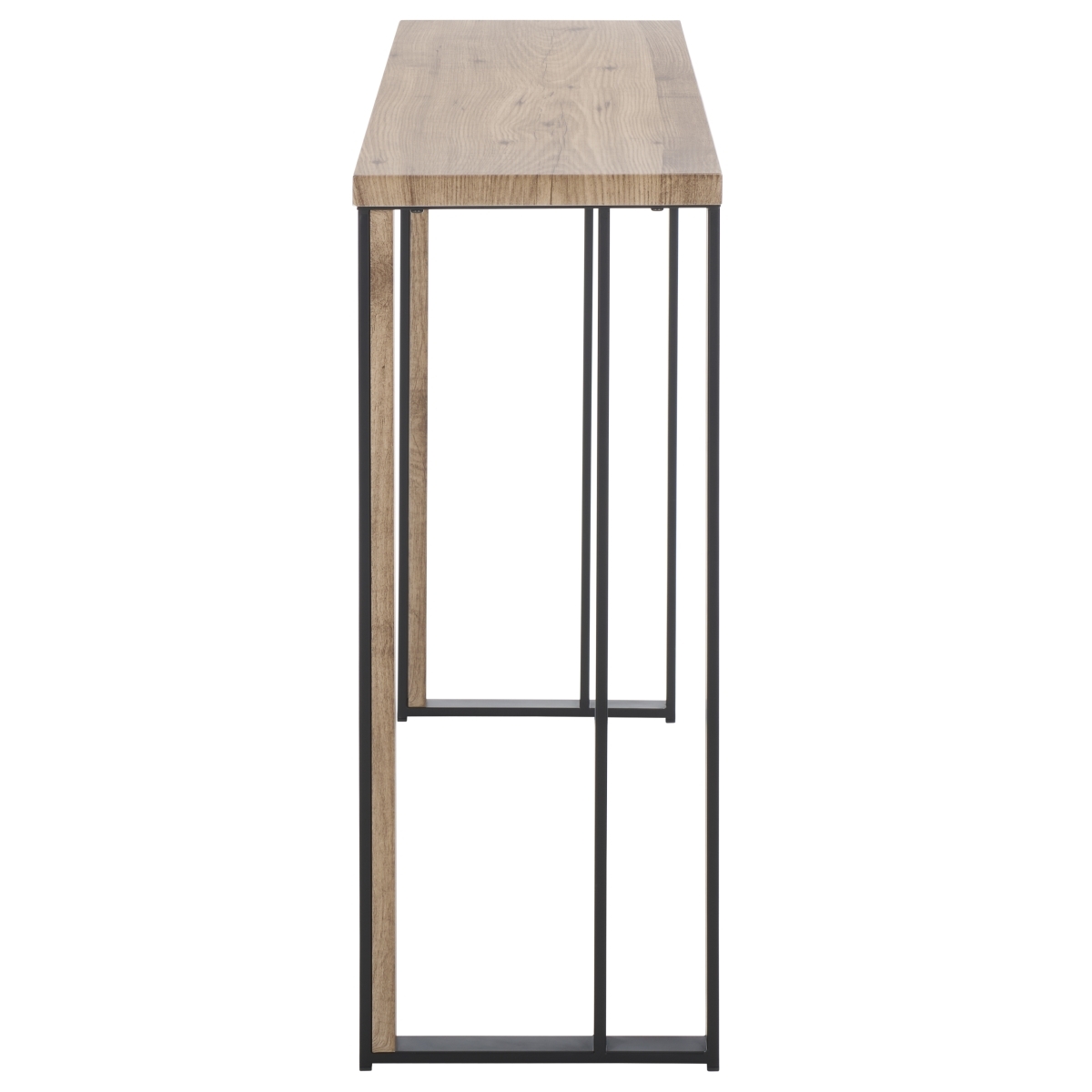 Carlino Console Table - Light Brown / Black - Safavieh - Image 5