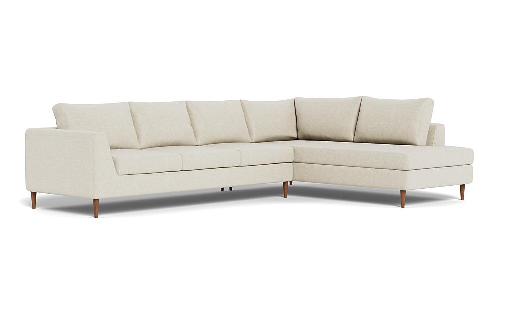 Asher 4-Seat Sectional with Right Bumper - Image 1