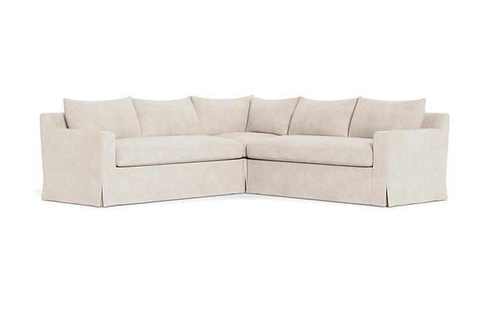 Sloan Slipcovered Corner 4-Seat Sectional Sofa - Image 1