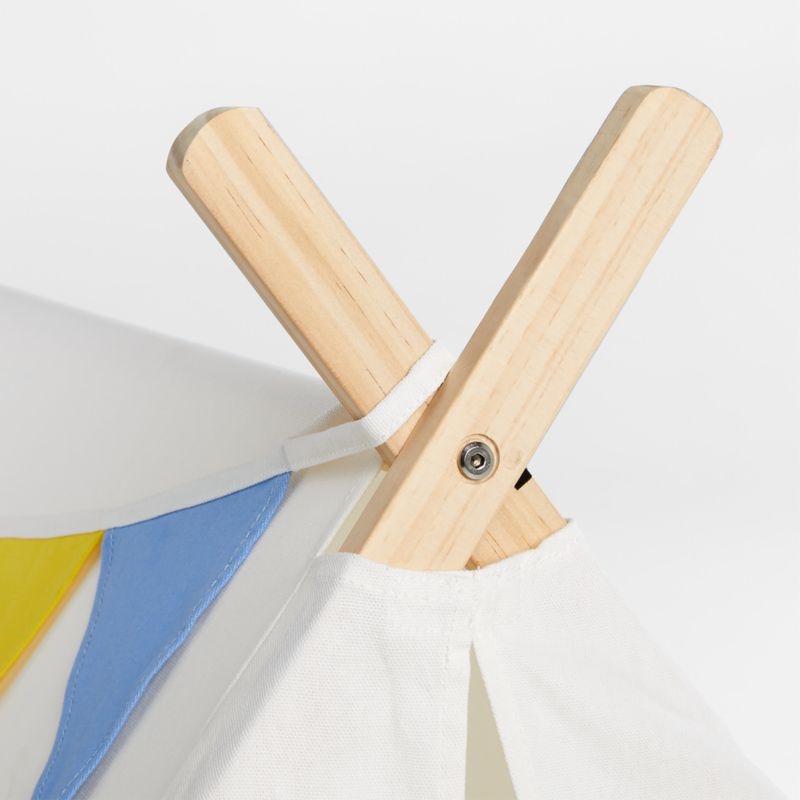 Ivory Collapsible Kids Canvas Play Tent - Image 5