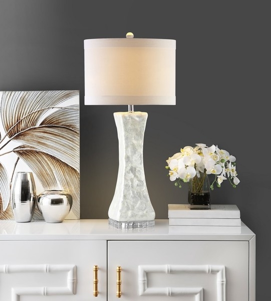 Shelley Concave Table Lamp - White - Image 2
