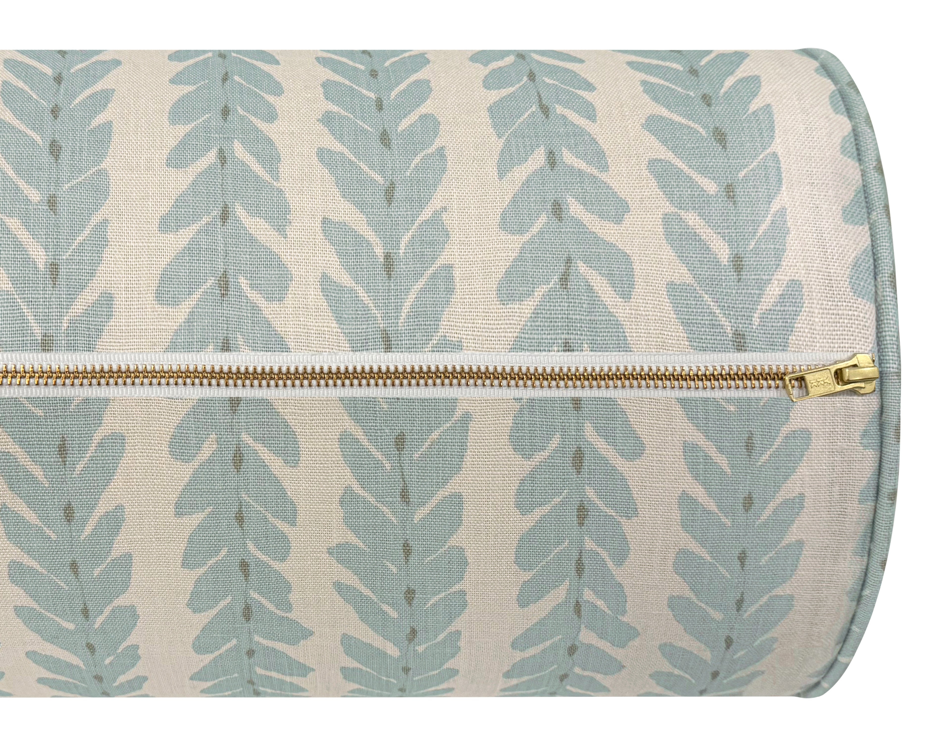 THE BOLSTER :: WOODPERRY // BLUE | SCHUMACHER - TWIN // 9" X 24" - Image 1