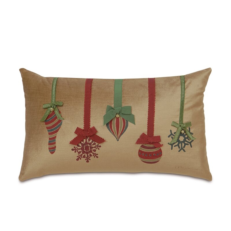 Eastern Accents Holiday Festive Ornaments Lumbar Pillow Cover & Insert - Image 0