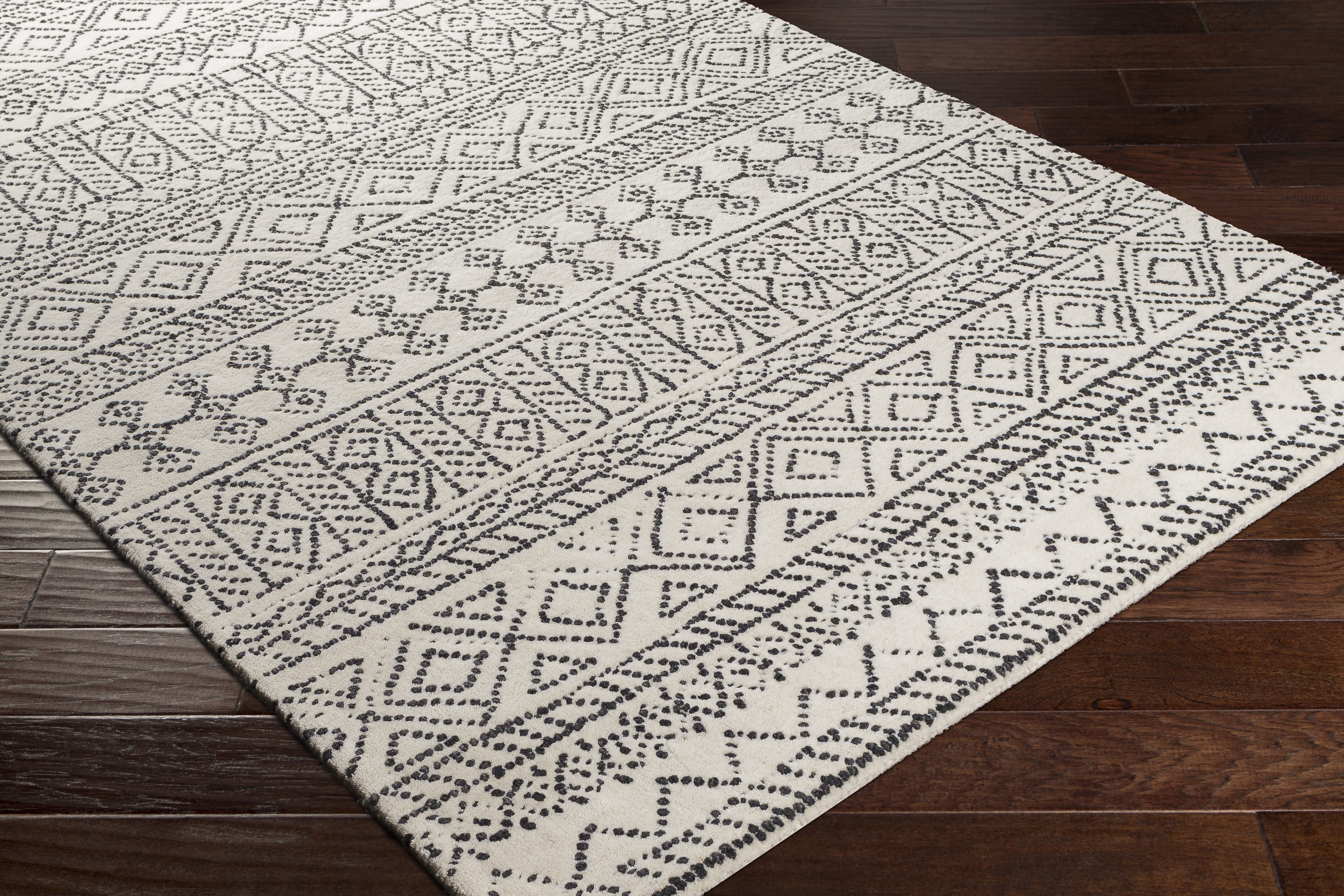 Corfu White Indoor 8'10" x 12' Handmade Rug - Image 6