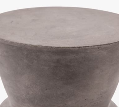 Clessidra Concrete End Table, Dark Gray - Image 2