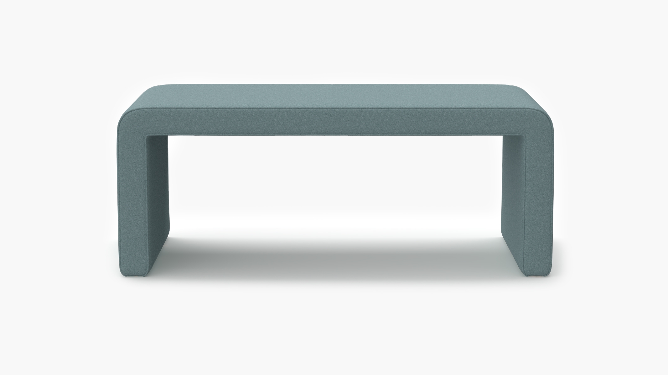 Waterfall Bench, Seaglass Everyday Linen - Image 0