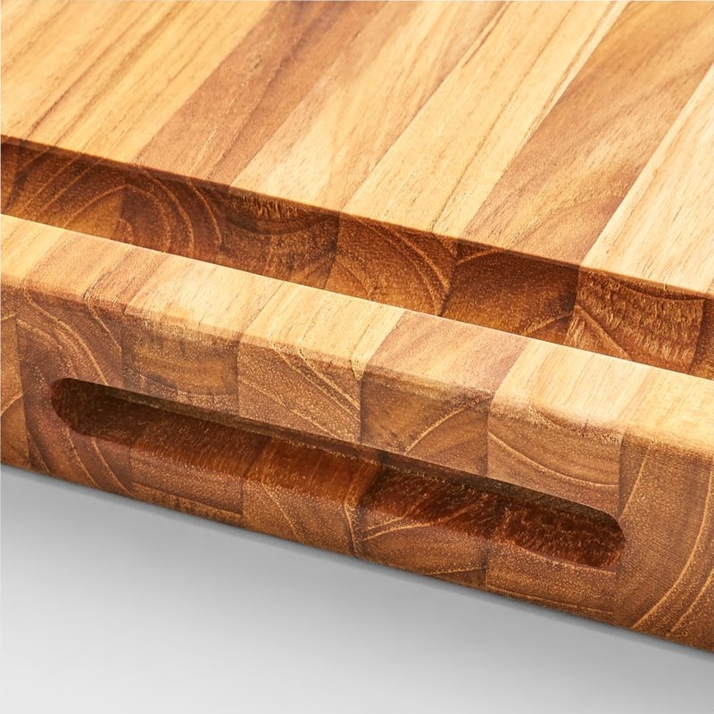 Teakhaus Edge-Grain Professional Cutting Board with Hand Grips 16"x12" - Image 1