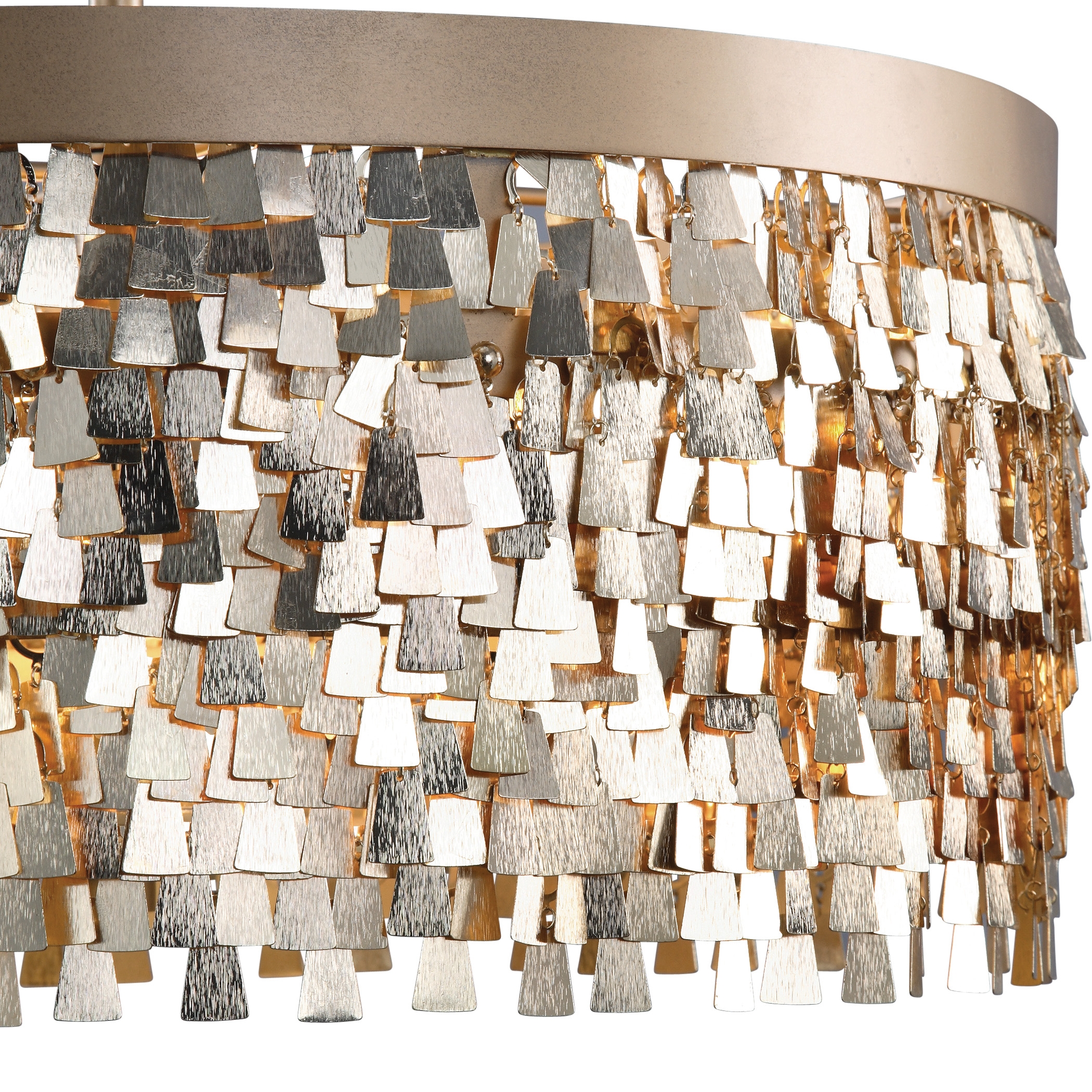 Tillie 3 Light Textured Gold Pendant - Image 1