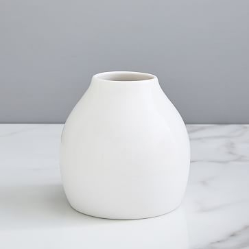 Bright Ceramicist Vase, Bud, White - Image 2