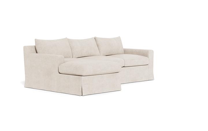 Sloan Slipcovered Left Chaise Sectional - Image 1