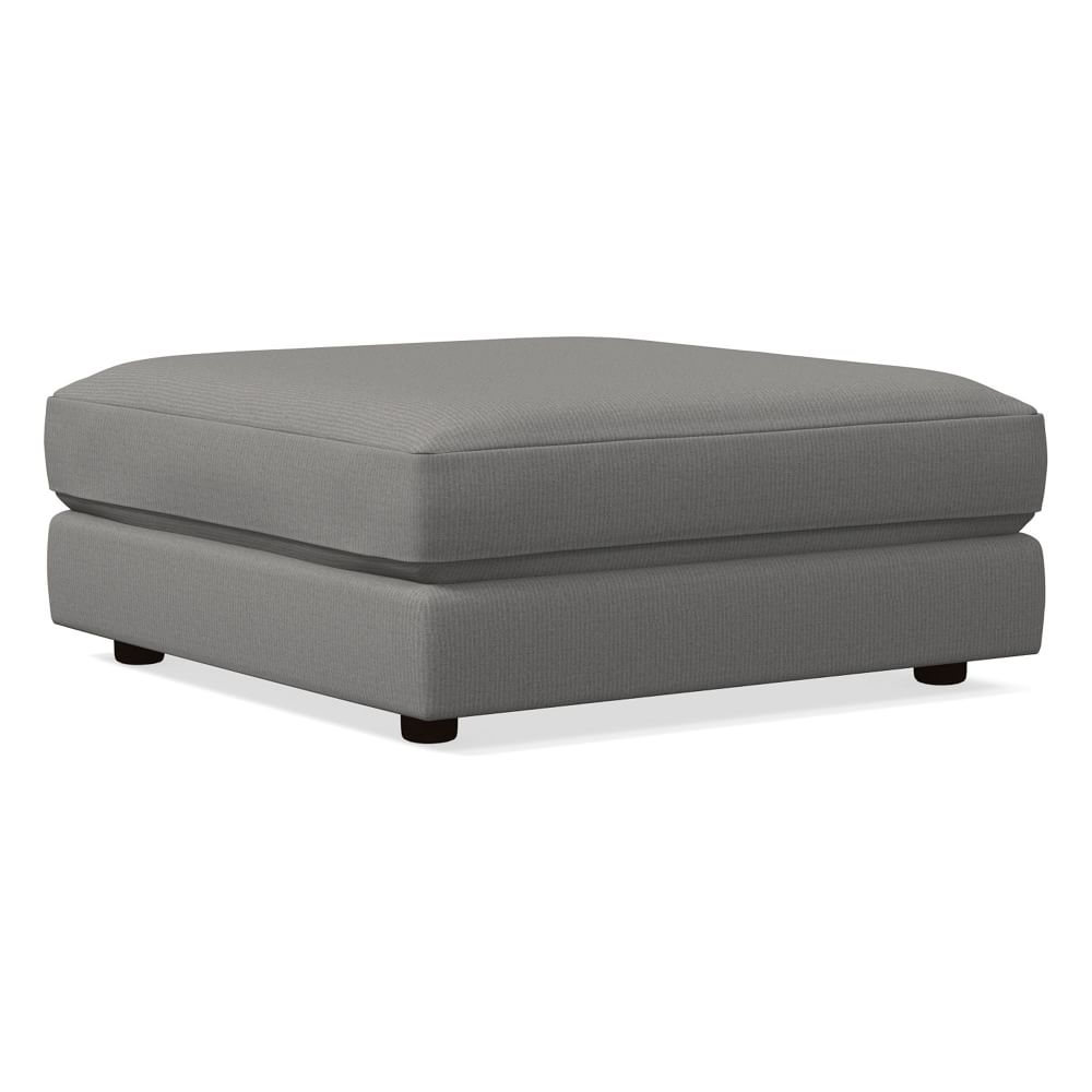 Haven XL Ottoman, Poly, Performance Washed Canvas, Storm Gray, Concealed Supports - Image 0