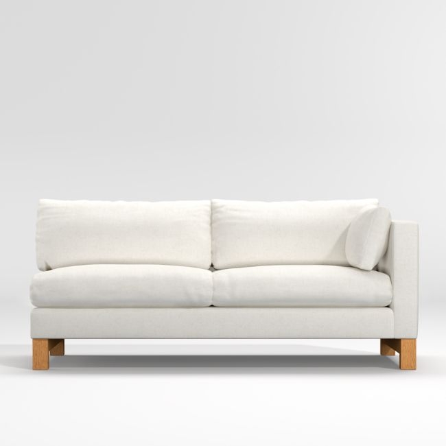 Pacific 2- Seat Right Arm Sofa with Wood Legs - Image 0