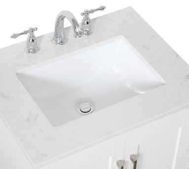 Belleair 24" Single Sink Vanity, White - Image 1