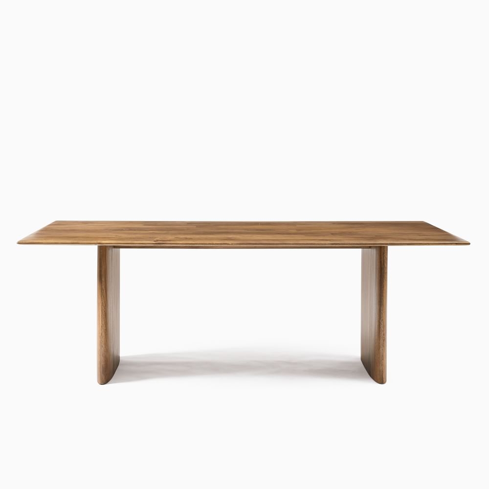 Anton Solid Wood Extra Wide 86" Dining Table, Burnt Wax - Image 3