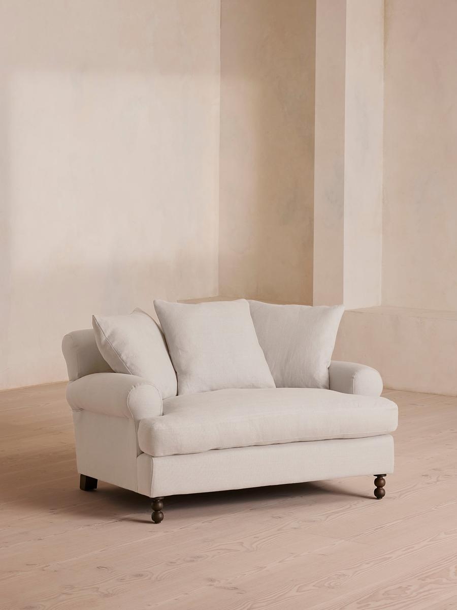 Audrey Loveseat, Linen, Bisque, US - Image 0
