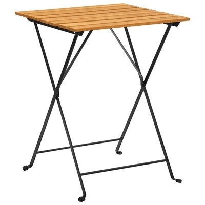 Latitude Run® Bistro Table 21.7"X21.3"X28" Solid Acacia Wood - Image 0