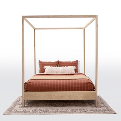 Everlei Solid Wood Four Poster Bed - Image 0