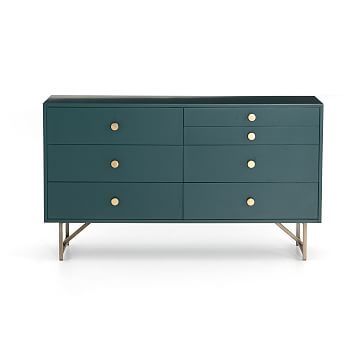 Lilia 58.25" 7-Drawer Dresser, Juniper Green - Image 0