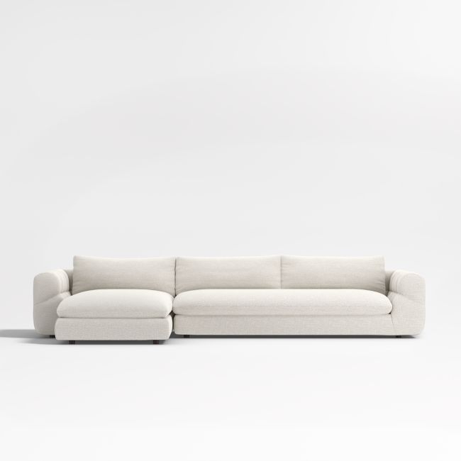 Cambria Bouclé 2-Piece Left-Arm Chaise Sectional Sofa - Image 0