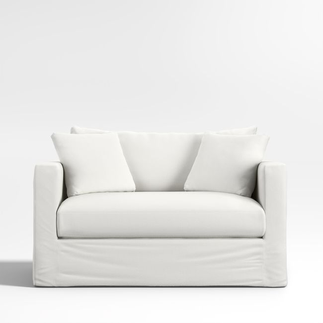 Willow II Slipcovered Bench Twin Sleeper - Image 0