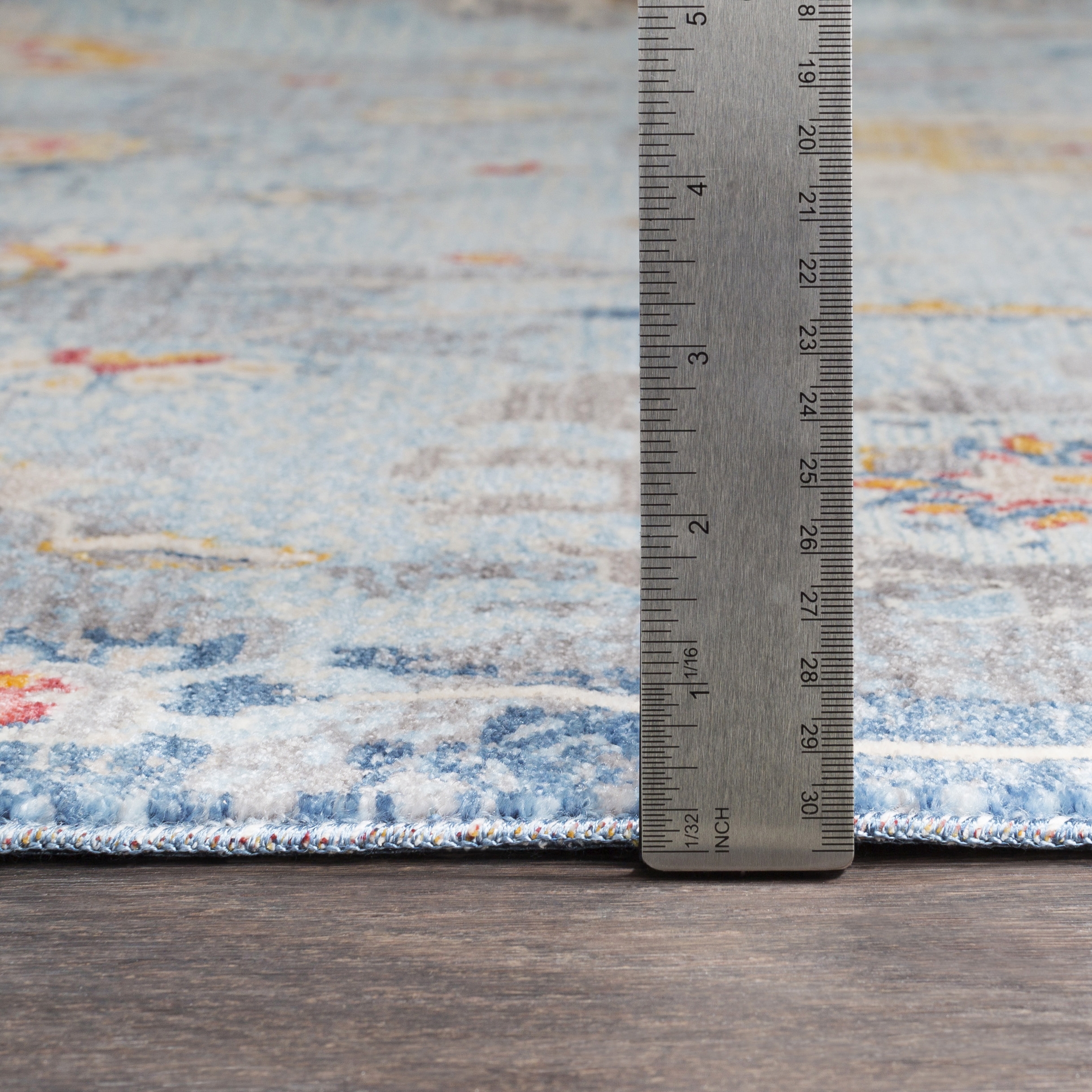 Ephesians Blue Indoor 9' x 12'10" Machine Woven Rug - Image 5