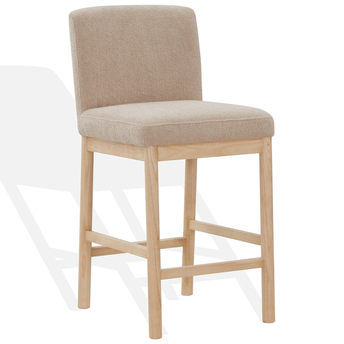Halcy Boucle Counter Stool - Oatmeal/Natural - Image 3
