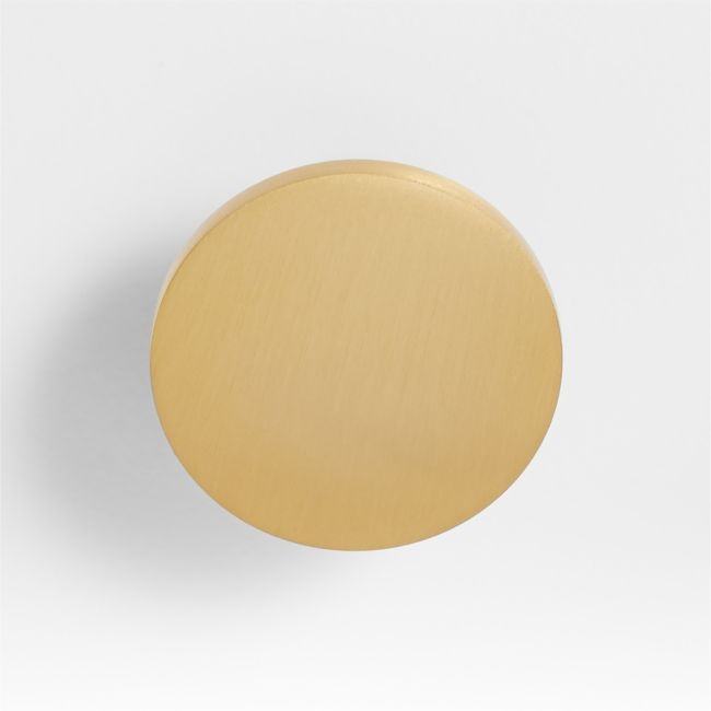 Tapered Brushed Brass Cabinet Knob - Image 0
