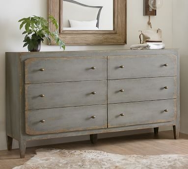 Blatchford 6-Drawer Extra Wide Dresser, Gray - Image 1
