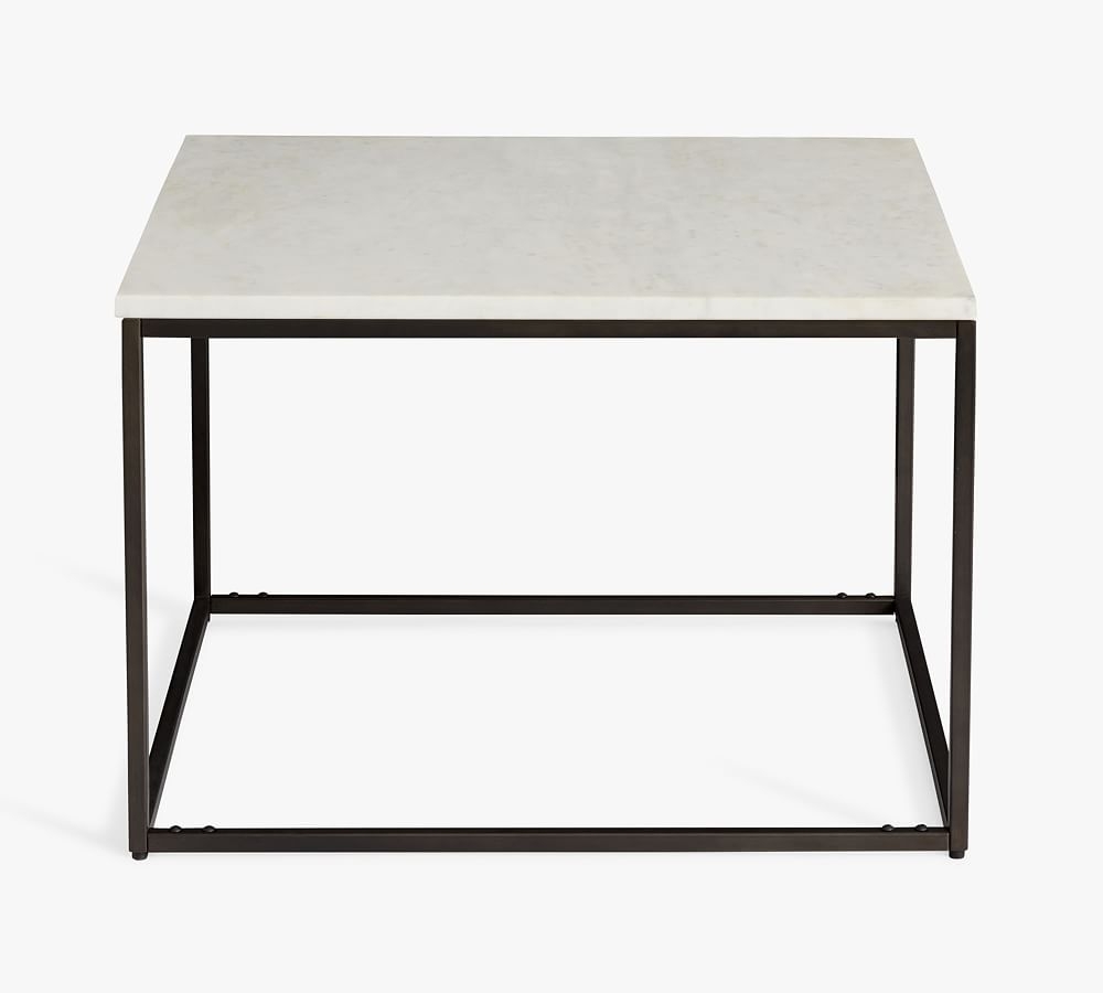 Delaney Marble Bunching Table, Bronze - Image 1