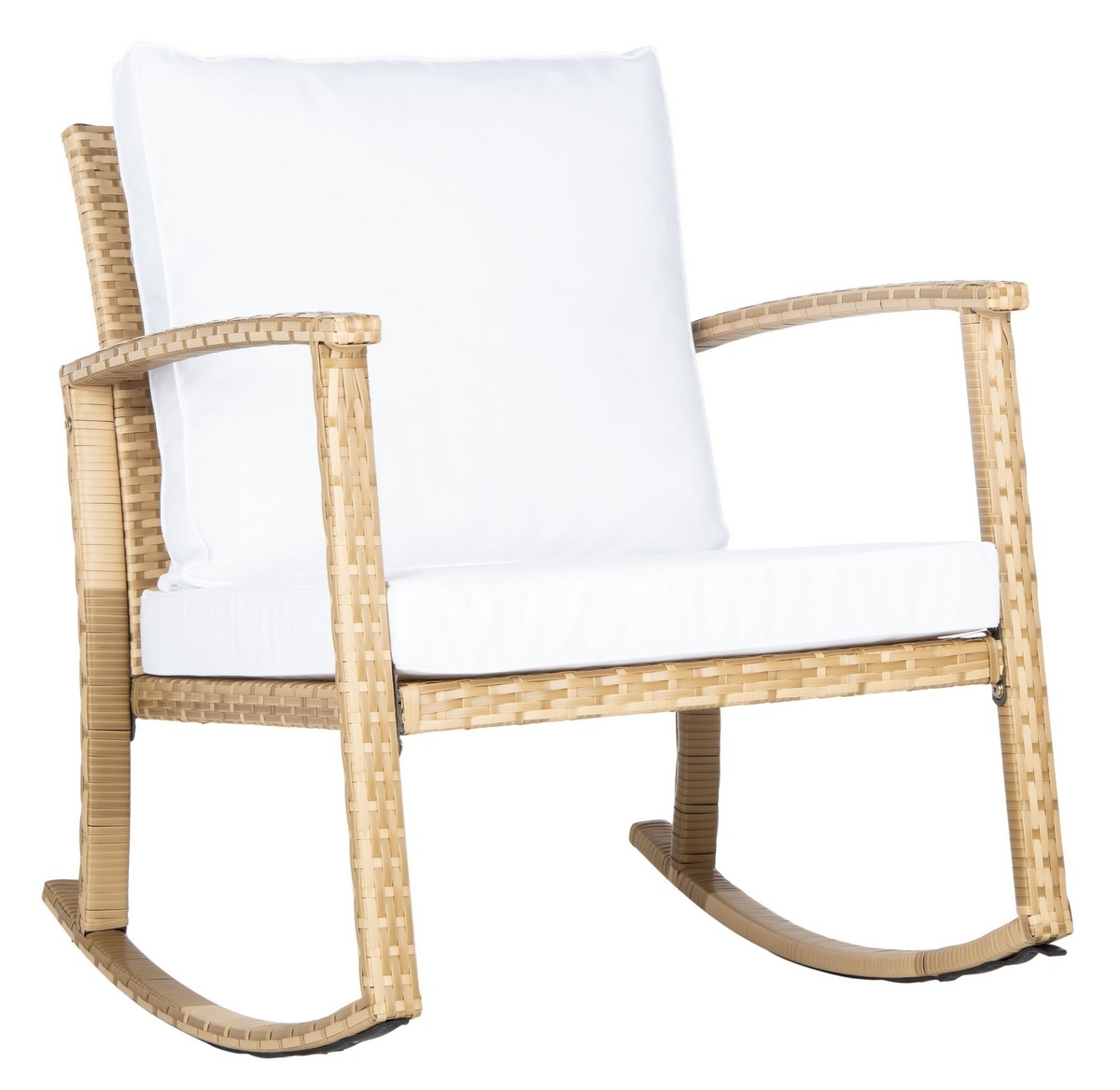 Daire Rocking Chair - Natural/White - Safavieh - Image 5