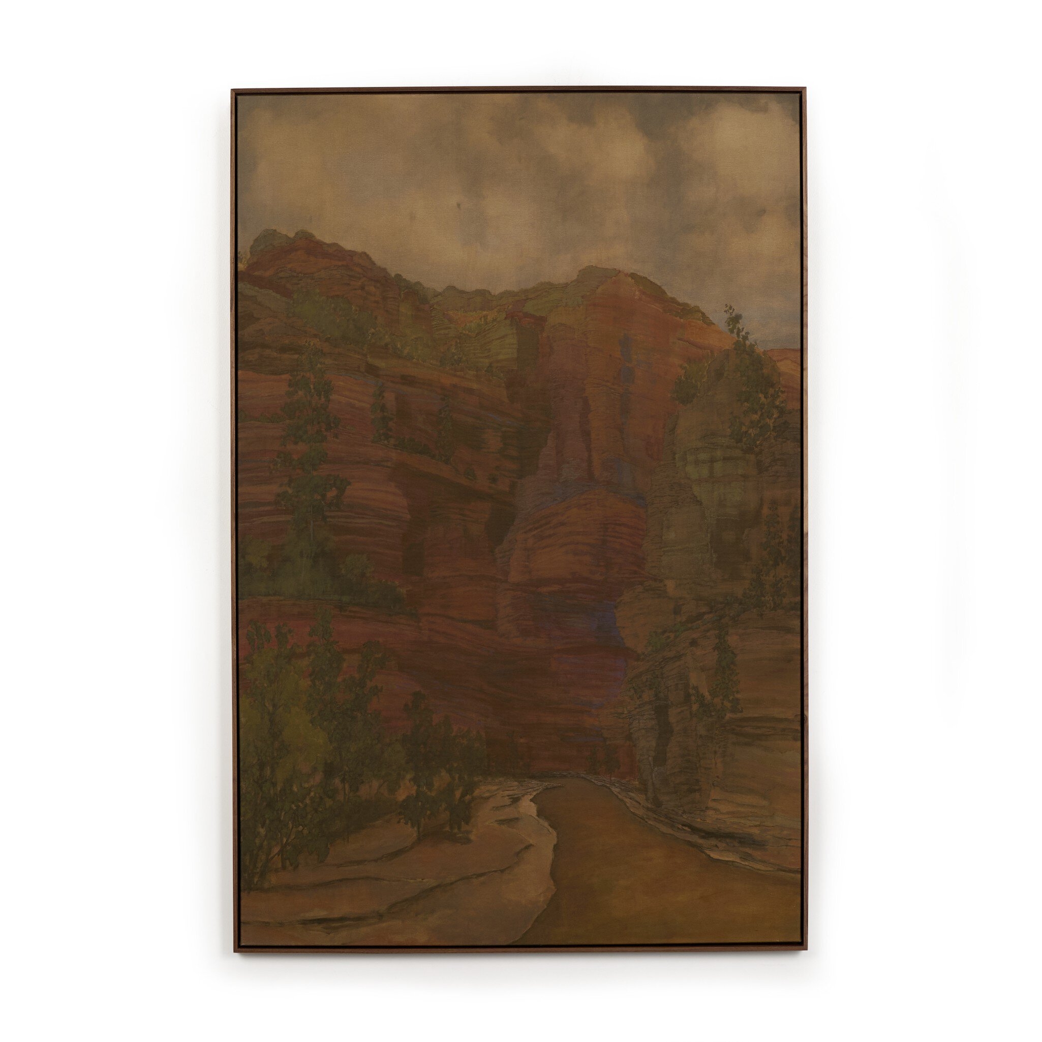 Woven Together by Aileen Fitzgerald - Rustic Walnut Floater - Image 0